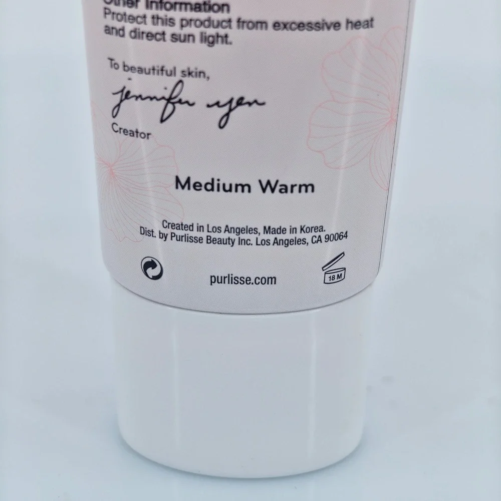 Purlisse Ageless Glow Serum BB Cream Sunscreen SPF 40 Medium Warm 1.4oz 40ml